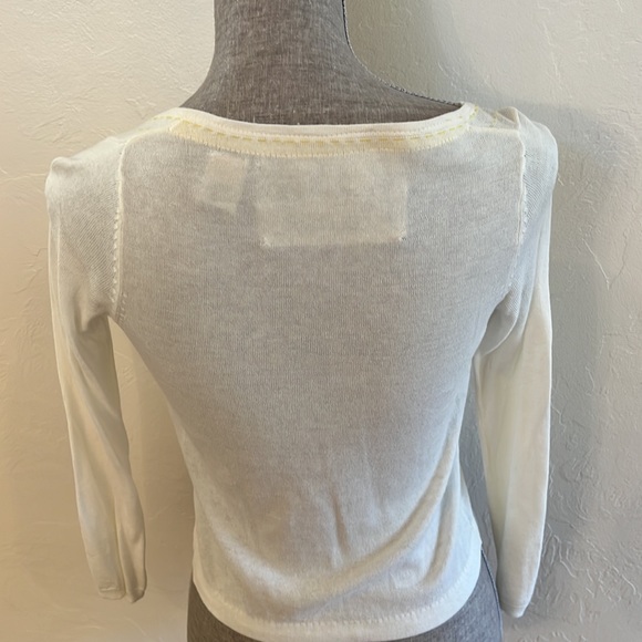 Vintage Anthropologie Field Flowers Sweater, Size XS, Chickens/Grosgrain Ribbon - Picture 5 of 8